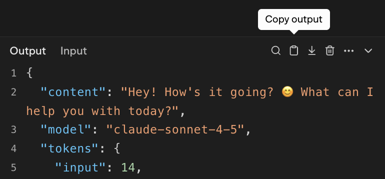 Copy log entry
