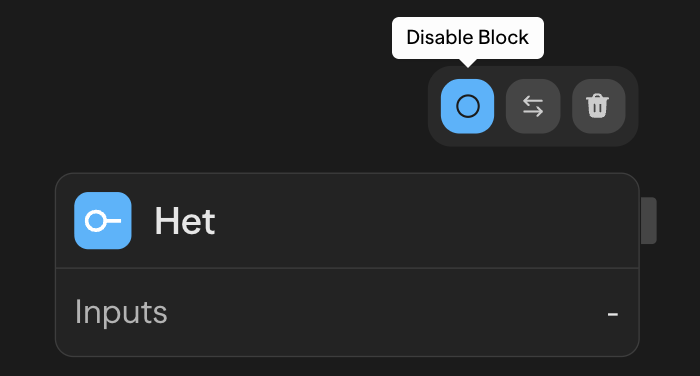 Disable block